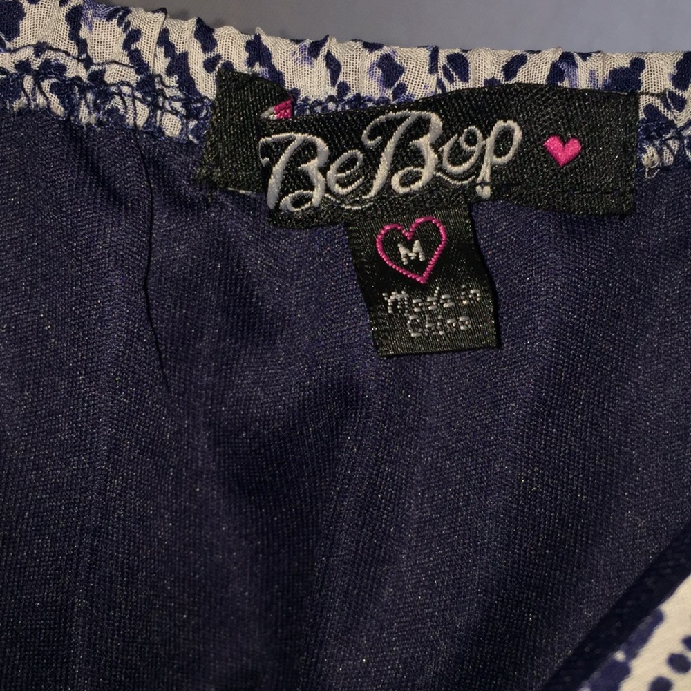 Bebop Medium Navy Geometric Zig Zag Pattern Dress - image 6